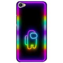 Чехол Амонг Ас для Meizu U20 (AlphaPrint) (Яркий скин)