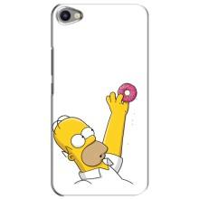 Чехол с Симпсонами для Meizu U20 (VPrint) – Гомер с пончиком