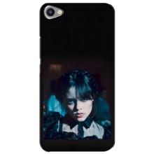 Чехлы Венсдей на Meizu U20 Уэнсдей (AlphaPrint) (взгляд Уэнздей)