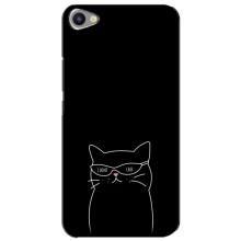 Чехол с рисунком кот на Meizu U20 – Равнодушный кот