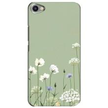 Чехол с цветочным принтом на Мейзу Ю20 – Цветы на зеленом