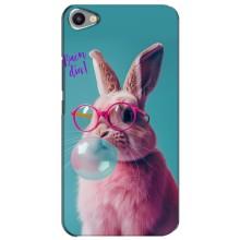 Чехол с принтом стильные животные для Мейзу Ю20 – Кролик в очках
