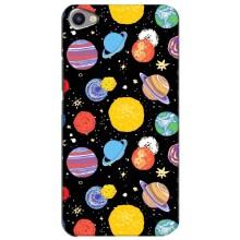 Космические Чехлы для Мейзу Ю20 (VPrint) (Рисованные планеты)