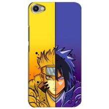 Купить Чехлы на телефон с принтом Anime для Мейзу Ю20 – Naruto Vs Sasuke