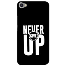 Силиконовый Чехол на Meizu U20 с картинкой Nike (Never Give UP)