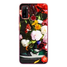 Брендновые Чехлы для Ulefone Note 10 - (PREMIUMPrint) (Nike цветы)