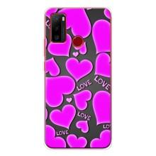 Чехлы для любимой на Нот 10 (VPrint) (Pink hearts)