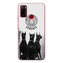 Чехлы VERSACE для Нот 10 (PREMIUMPrint) (Доберман Версаче)