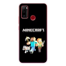 Чехол Майнкрафт на Ulefone Note 10 (AlphaPrint) Minecraft (герои Minecraft)