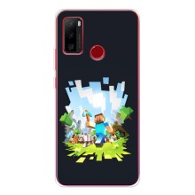 Чехол Майнкрафт на Ulefone Note 10 (AlphaPrint) Minecraft (персонажи Minecraft)