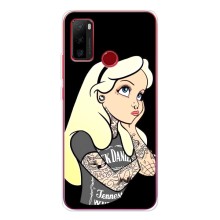 Чехол с печатью для Ulefone Note 10 - (Мода) (AlphaPrint) (Девочка в тату)