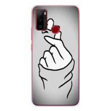 Чохол з принтом для Ulefone Note 10 (AlphaPrint - Знак сердечка)