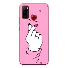 Чохол з принтом для Ulefone Note 10 (AlphaPrint - Знак сердечка)