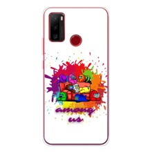 Чехол Амонг Ас для Ulefone Note 10 (AlphaPrint) (Яркий АмонгАс)