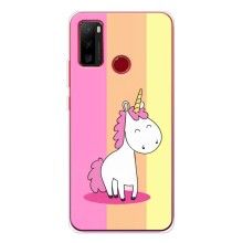 Чехол Unicorn на Ulefone Note 10 (Радужный Единорог)
