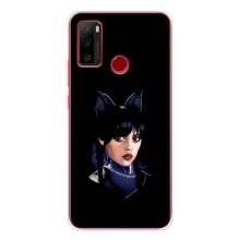 Чехлы Венсдей на Ulefone Note 10 Уэнсдей (AlphaPrint) (серьезная Уэнздей)