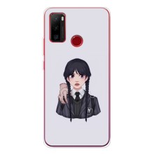 Чехлы Венсдей на Ulefone Note 10 Уэнсдей (AlphaPrint) (Уэнздей и Вещь)