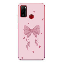 Чехол банты для Ulefone Note 10 – Бант на розовом