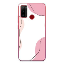 Чехол цветочный дизайн для Ulefone Note 10 – Розовый фон