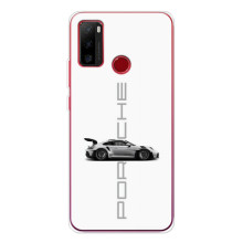 Чохол з авто Порше для Ulefone Note 10 – білий порше