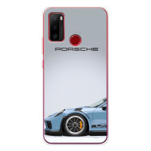 Чохол з авто Порше для Ulefone Note 10 – Блакитний Порше