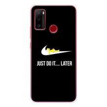 Чехол с логотипом Найк на Ulefone Note 10 (Nike just do it)