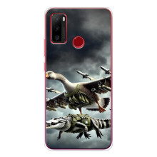 Чехол с мемами тралалело тралала для Ulefone Note 10 – Гусини и крокодило