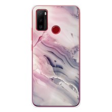 Мраморный чехол на Ulefone Note 10 (VPrint) (Пурпурный Мрамор)