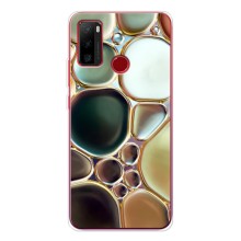 Мраморный чехол на Ulefone Note 10 (VPrint) (Радужный Мрамор)
