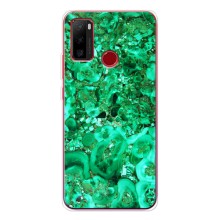 Мраморный чехол на Ulefone Note 10 (VPrint) (Салатный Мрамор)
