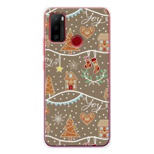 Новогодние, Праздничные Чехлы для Ulefone Note 10 - 2024 год (Новогодние пряники)