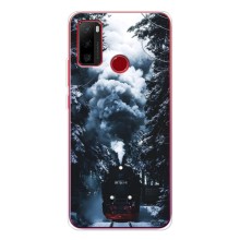 Новогодние, Праздничные Чехлы для Ulefone Note 10 - 2024 год (Зимний поезд)