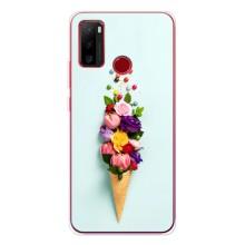 Чохли з тематикою "КВІТИ" на Ulefone Note 10 (Квітка-морозиво)