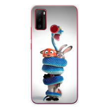 Силиконовый чехол с принтом Зоотрополіс для Ulefone Note 10 – Змея Зоо