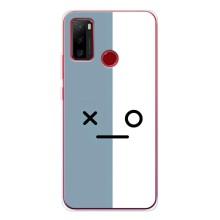 Силиконовые Чехлы (смешные стикеры) для Ulefone Note 10 – Серо-белый