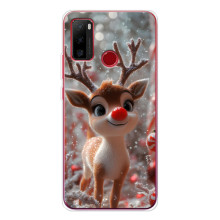 Яркий чехол для Ulefone Note 10 с Зимними Оленятами