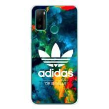 Чехлы Адидас для Ulefone Note 10P (AlphaPrint) (Яркий Адидас)
