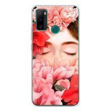 Чехлы (ART) Цветы на Ulefone Note 10P (VPrint) (Глаза в цветах)