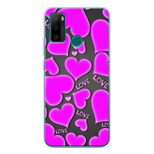 Чехлы для любимой на Нот 10П (VPrint) (Pink hearts)