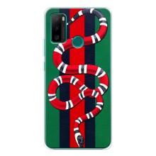 Чехлы ГУЧЧИ для Нот 10П (AlphaPrint) (Gucci змия)