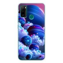 Чехлы КОСМОС для Ulefone Note 10P – Синие планеты