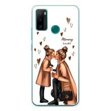 Чехол с печатью для Ulefone Note 10P - (Мама с ребенком) (AlphaPrint) (Дочка и мама)