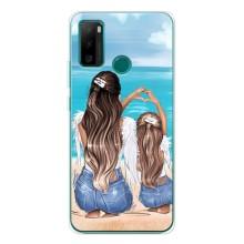 Чехол с печатью для Ulefone Note 10P - (Мама с ребенком) (AlphaPrint) (Мама с доченькой)