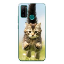 Чехлы с Котиками для Ulefone Note 10P (VPrint) (Прыжок кота)