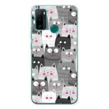 Чехлы с Котиками для Ulefone Note 10P (VPrint) (Рисованные котики)