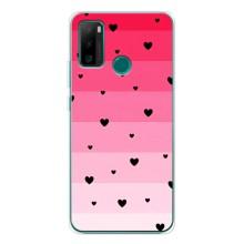 Чехлы с тематикой "Маленькие Сердечки" на Ulefone Note 10P – Чорные сердечки