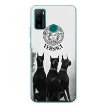 Чехлы VERSACE для Нот 10П (PREMIUMPrint) (Доберман Версаче)