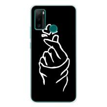 Чохол (Знак сердечка) для Ulefone Note 10P – Сердечко на чорному