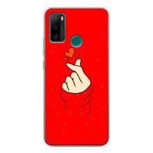 Чохол (Знак сердечка) для Ulefone Note 10P – Сердечко на червоному
