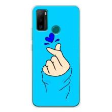 Чохол (Знак сердечка) для Ulefone Note 10P – Сердечко на синоьому